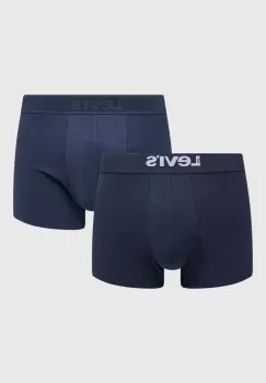 Levi's boxeri 2-pack barbati, culoarea albastru marin imagine