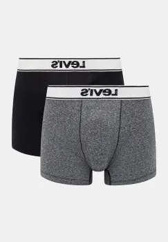 Levi's boxeri 2-pack barbati, culoarea negru, 37149-0959 imagine
