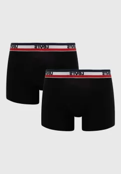 Levi's boxeri 2-pack barbati, culoarea negru imagine