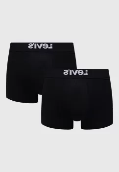 Levi's boxeri 2-pack barbati, culoarea negru imagine