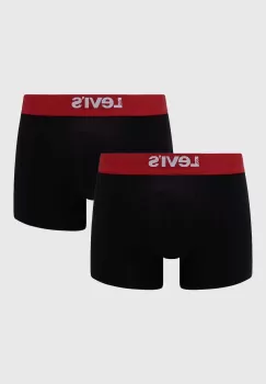 Levi's boxeri 2-pack barbati, culoarea negru imagine