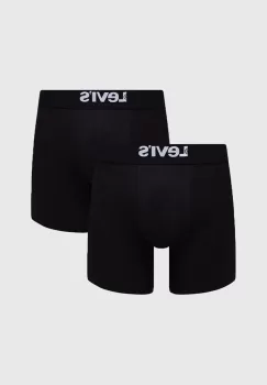 Levi's boxeri 2-pack barbati, culoarea negru imagine