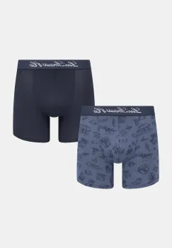 Levi's boxeri 2-pack culoarea bleumarin, 37149-1182 imagine