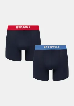Levi's boxeri 2-pack culoarea bleumarin, 37157-1310 imagine