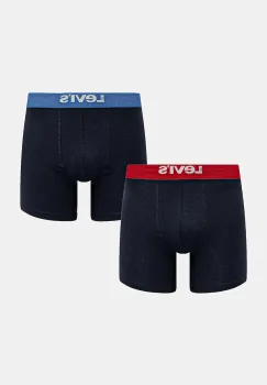 Levi's boxeri 2-pack culoarea bleumarin, 37157-1311 imagine