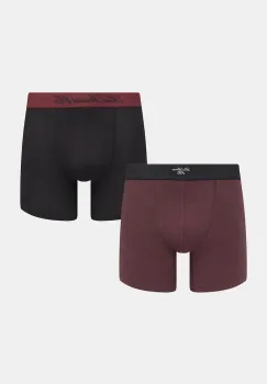 Levi's boxeri 2-pack culoarea bordo, 37149-1176 imagine