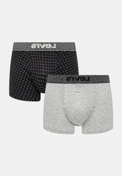 Levi's boxeri 2-pack culoarea gri, 37149-1102 imagine
