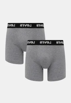 Levi's boxeri 2-pack culoarea gri, 37149-1193 imagine
