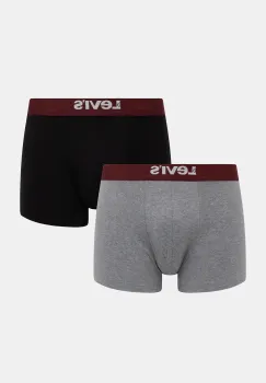 Levi's boxeri 2-pack culoarea gri, 37149-1221 imagine