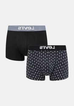 Levi's boxeri 2-pack culoarea negru, 37149-1126 imagine