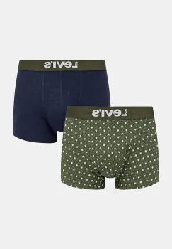 Levi's boxeri 2-pack culoarea verde, 37149-1125 imagine