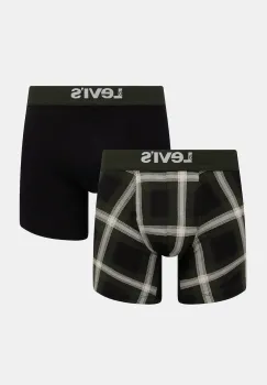 Levi's boxeri 2-pack culoarea verde, 37149-1185 imagine
