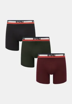 Levi's boxeri 3-pack culoarea bordo, 37149-1220 imagine