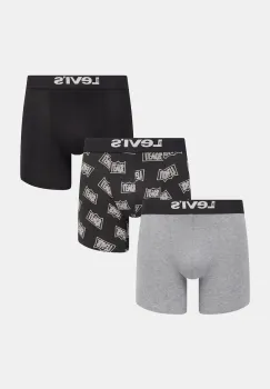 Levi's boxeri 3-pack culoarea gri, 37149-1190 imagine