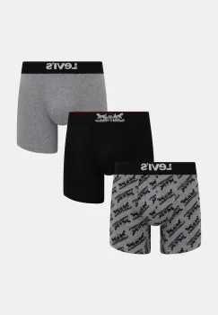 Levi's boxeri 3-pack culoarea negru, 37149-1187 imagine