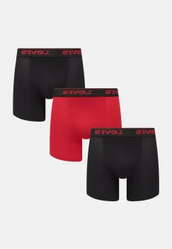 Levi's boxeri 3-pack culoarea rosu, 37149-1204 imagine