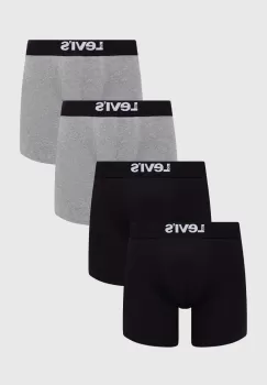 Levi's boxeri 4-pack barbati, culoarea negru imagine