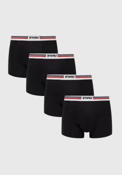 Levi's boxeri 4-pack barbati, culoarea negru imagine