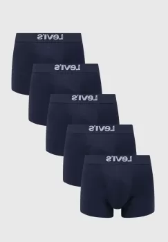 Levi's boxeri 5-pack barbati, culoarea albastru marin imagine
