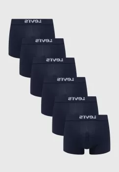 Levi's boxeri 6-pack barbati, culoarea albastru marin imagine
