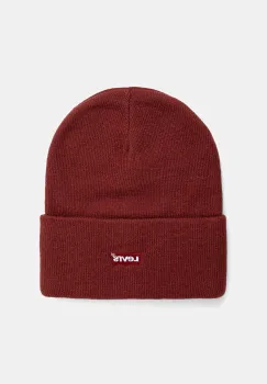 Levi's caciula copii LAN TONAL EMBROIDERED BEANIE culoarea bordo, 9A8707 imagine