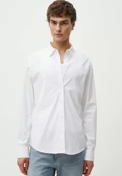 Levi's camasa barbati, culoarea alb, cu guler clasic, slim, 86625-0038 imagine