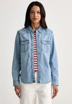 Levi's camasa de dama din denim HERITAGE WESTERN DENIM imagine