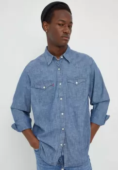 Levi's camasa din bumbac barbati, cu guler clasic, regular imagine