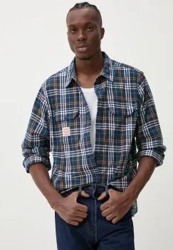 Levi's camasa din bumbac barbati, cu guler clasic, regular, A5772 imagine