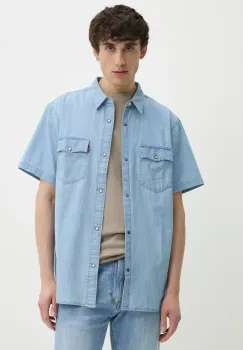 Levi's camasa din bumbac barbati, cu guler clasic, relaxed imagine