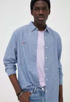 Levi's camasa din bumbac barbati, cu guler clasic, slim imagine