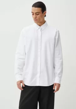 Levi's camasa din bumbac barbati, culoarea alb, cu guler button-down, relaxed imagine