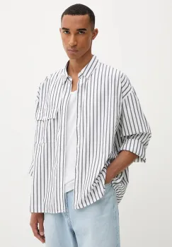 Levi's camasa din bumbac culoarea alb, cu guler button-down, relaxed, 004GC imagine