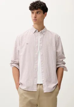 Levi's camasa din bumbac culoarea bordo, cu guler button-down, relaxed, A7210 imagine