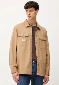 Levi's camasa din bumbac culoarea maro, relaxed, 003O2 imagine