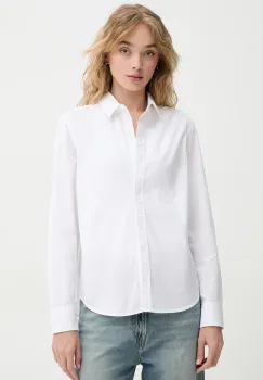 Levi's camasa din bumbac THE CLASSIC BW SHIRT femei, culoarea alb, cu guler clasic, regular, 34574 imagine