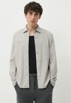 Levi's camasa LS BATTERY HM SHIRT SLIM barbati, culoarea gri, cu guler clasic, slim, 86625 imagine