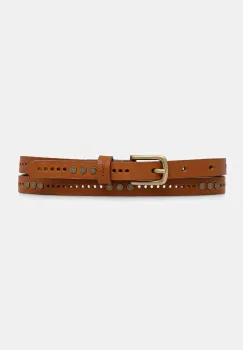 Levi's curea de piele culoarea maro, 002G6-0001 imagine