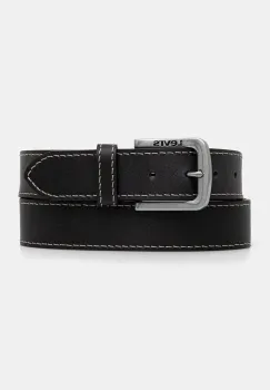 Levi's curea de piele culoarea negru, 000I6-0000 imagine