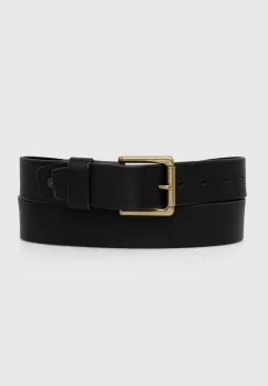Levi's curea de piele culoarea negru imagine