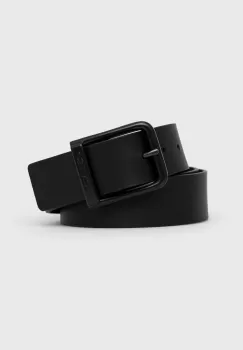 Levi's curea de piele culoarea negru imagine