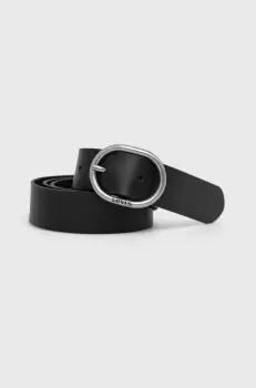 Levi's Curea de piele femei, culoarea negru imagine
