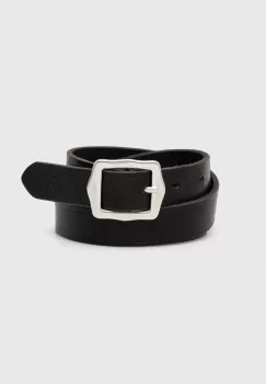 Levi's curea de piele femei, culoarea negru imagine