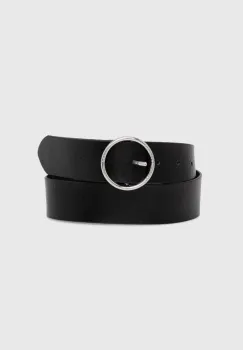 Levi's curea de piele femei, culoarea negru, D7306-0004 imagine