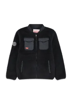 Levi's geaca copii UTILITY PKT SHERPA JKT culoarea negru, 9EN627 imagine