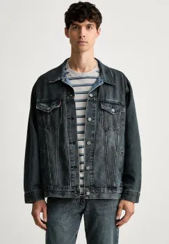 Levi's geaca de blugi pentru barbati din bumbac RELAXED FIT imagine