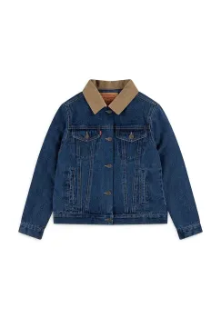 Levi's geaca de blugi pentru copii QUILTED LINED TRUCKER 9EN826 imagine