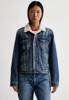 Levi's geaca de blugi pentru femei din bumbac ORIGINAL SHERPA imagine