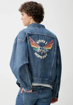 Levi's geaca din denim PRIDE ONE FAMILY TRUCKER de tranzitie, 002FF imagine