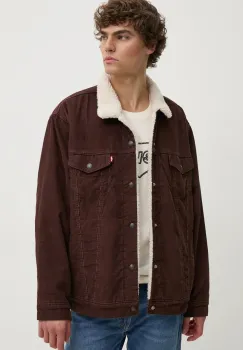 Levi's geaca din velur culoarea maro, de tranzitie, A5784 imagine